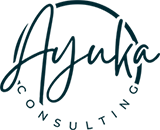 The logo for Ayuka Consulting, a transformation and change consulting company.