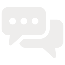 An icon of two talking bubbles to symbolize the Communication and Storytelling services provided by Ayuka Consulting.